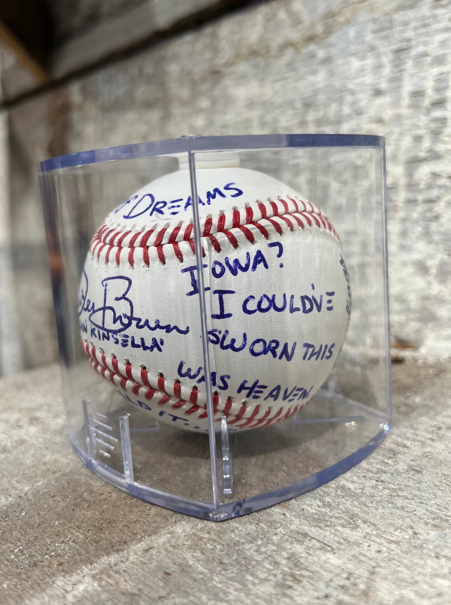 Dwier Brown Signed Deluxe MLB Baseball