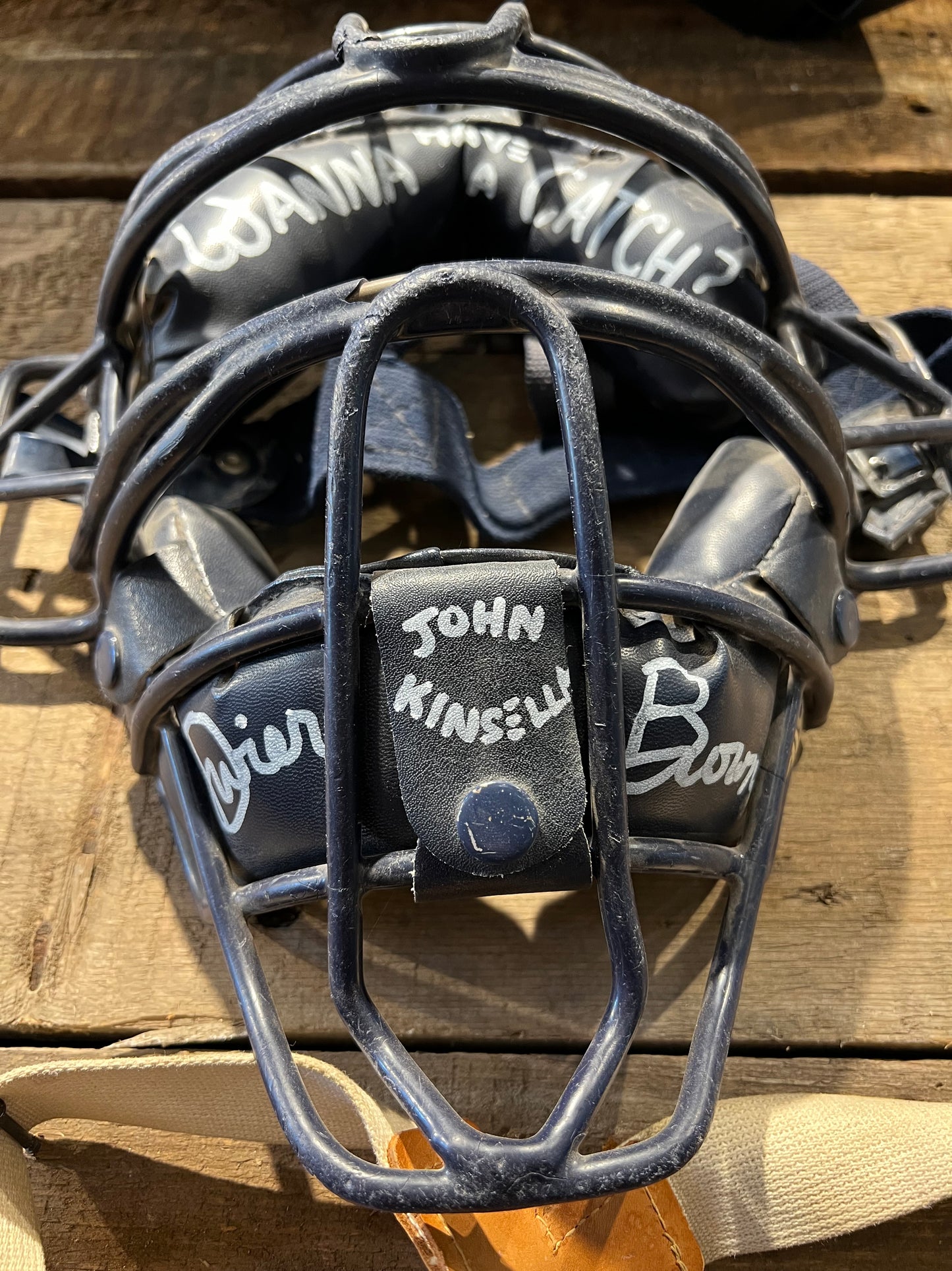 Dwier Brown Signed Catcher's Equipment Full Set