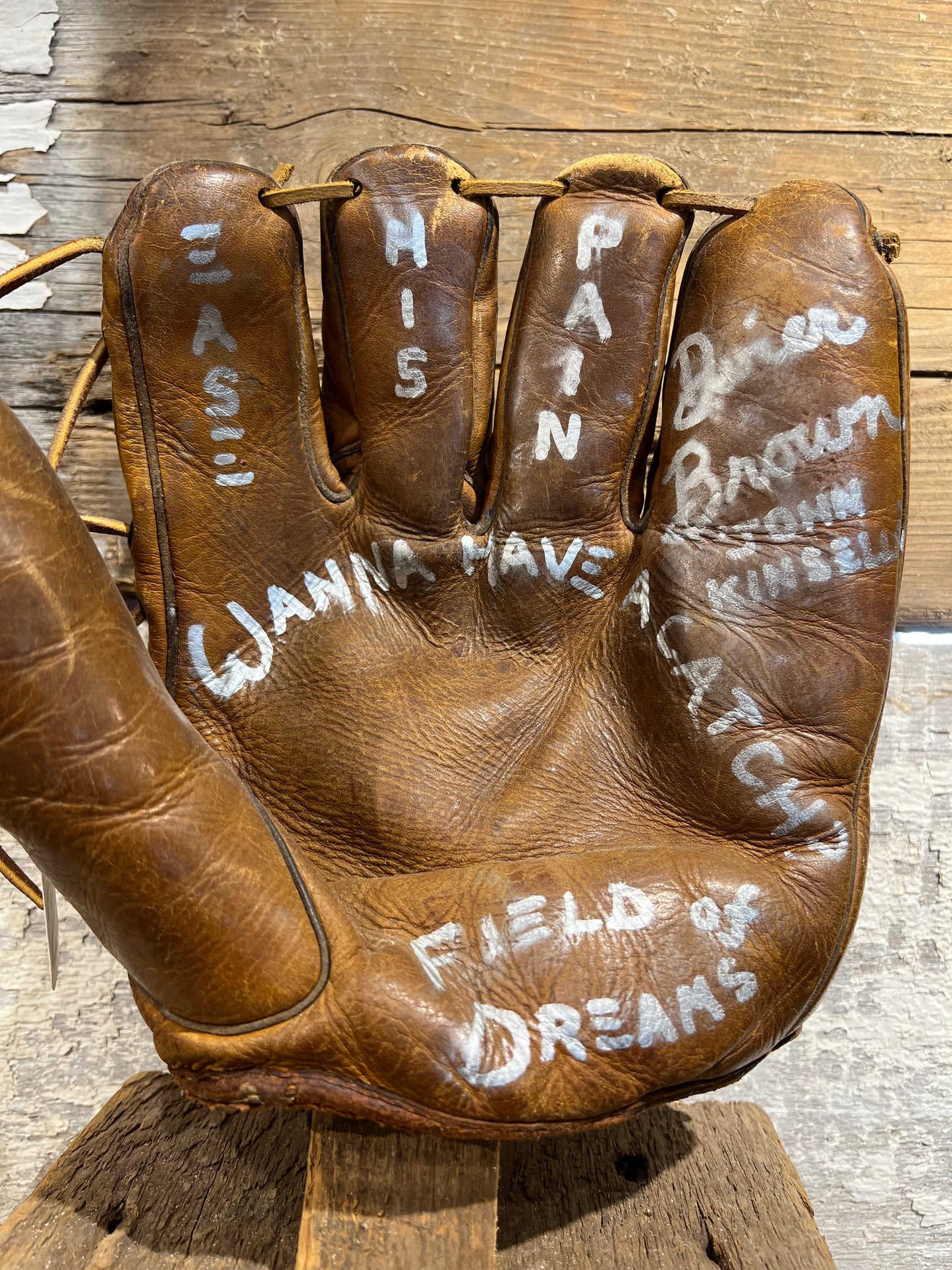Dwier Brown Signed Baseball Glove Antique (pre 1965) Signed