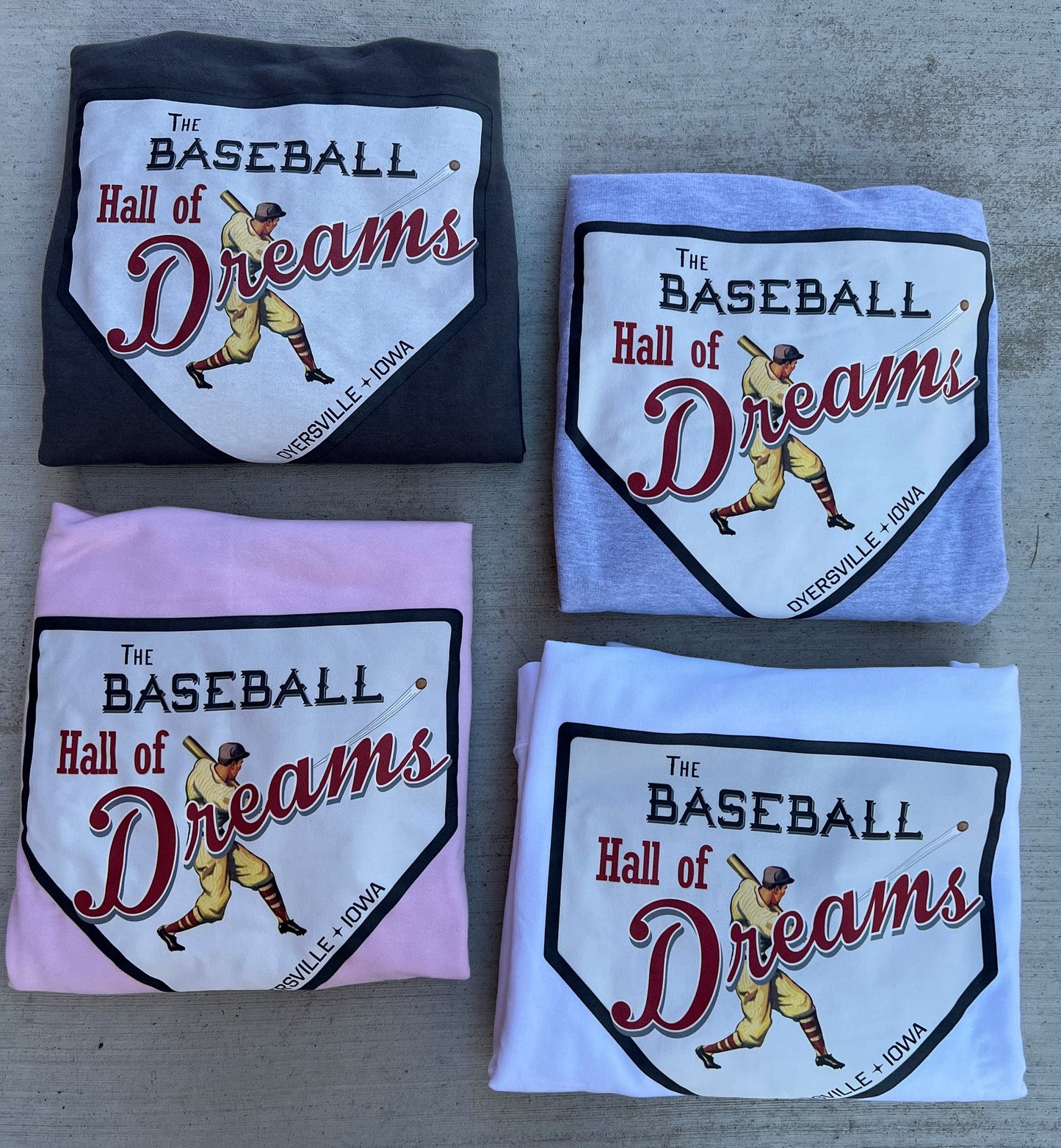 Hall of Dreams Hoodie Sweatshirt (Charcoal, Pink, White, Sport Grey)