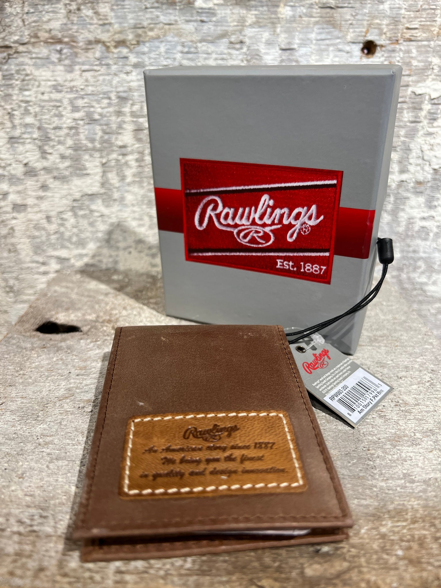 Rawlings top Leather Baseball Glove Wallet